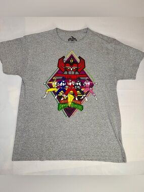 Vtg Mighty Morphin Power Rangers Mens L 90s TV Show Soft